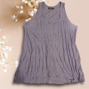 Surrealist  Sleeveless Crinkle Top